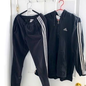 Adidas hoodie and pants (set) slim fit pants